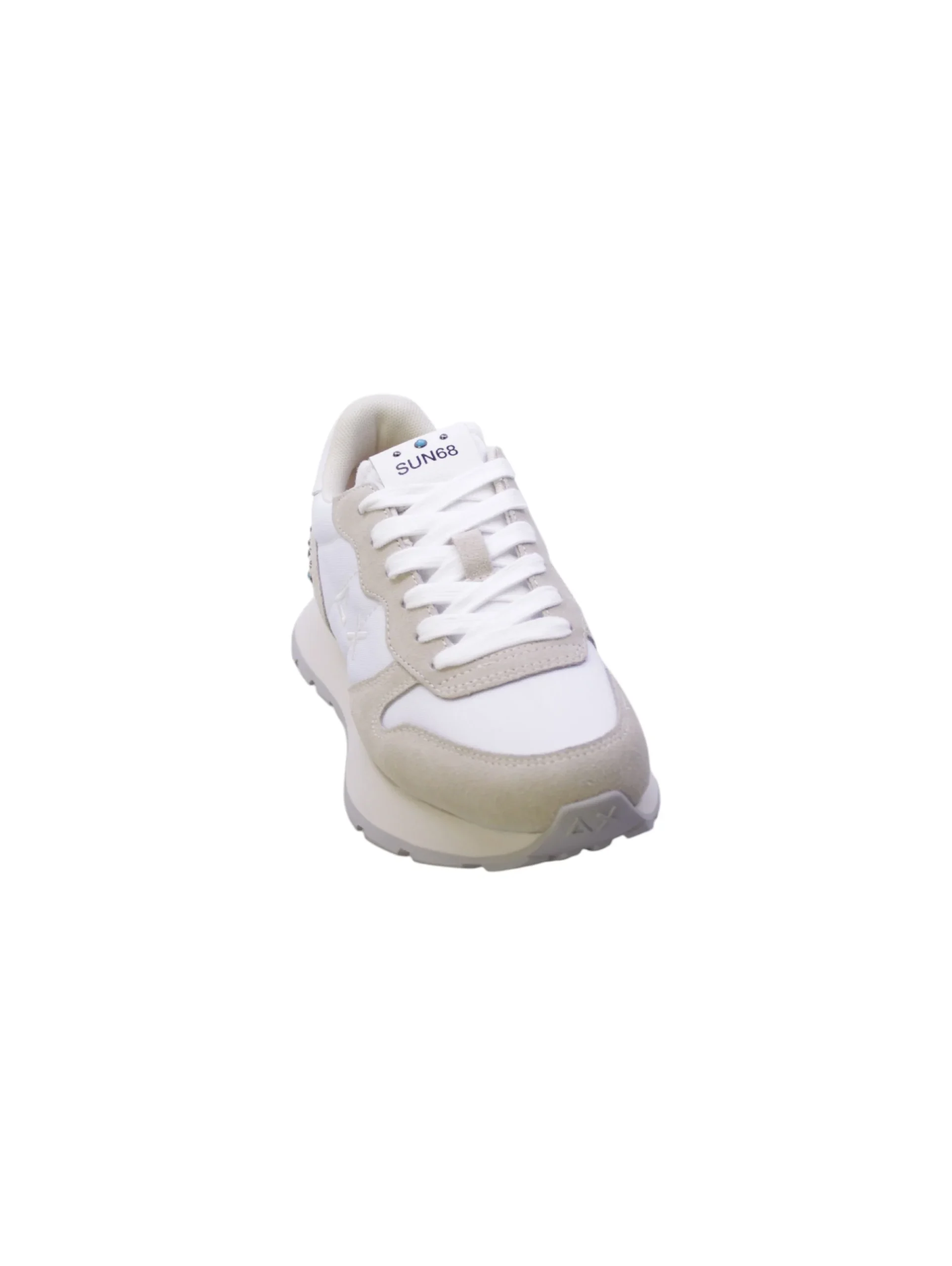 Sun68 Sneakers Donna Bianco/Beige Borchie Z36205/01 ally Studs - immagine 3