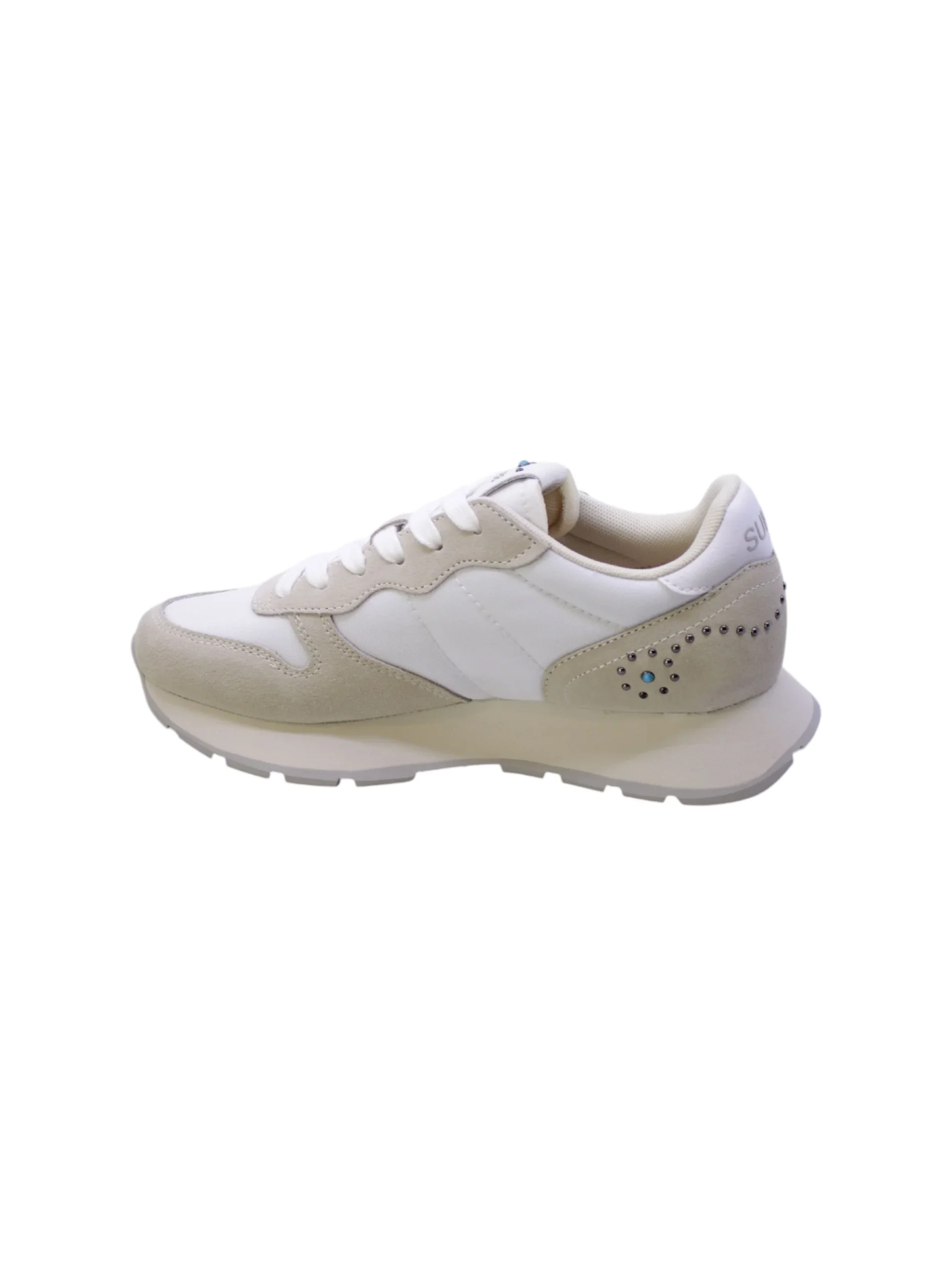 Sun68 Sneakers Donna Bianco/Beige Borchie Z36205/01 ally Studs - immagine 5